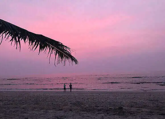 kihim beach near alibaug and a Sachu's resort