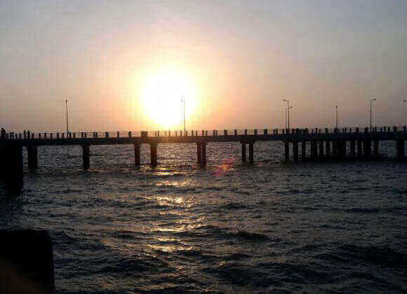 mandwa jetty beach near to a Sachu's resort